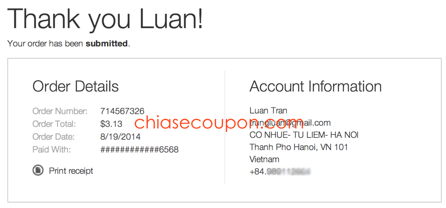 Thanh toan GoDaddy Coupon 2.95