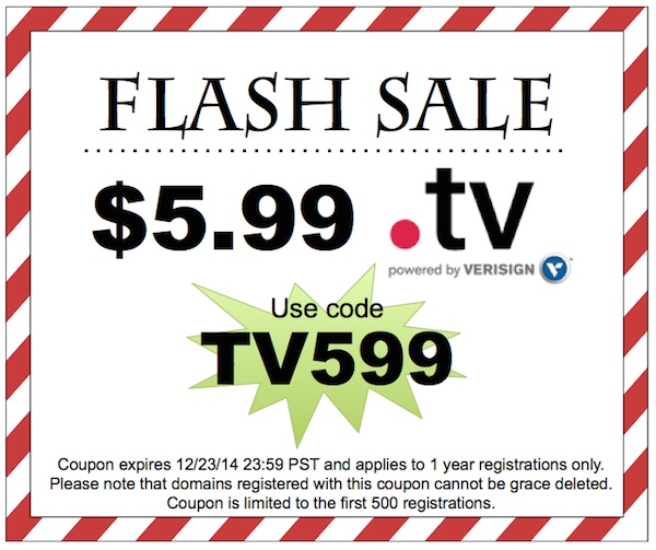 Dynadot Flash Sale domain tv