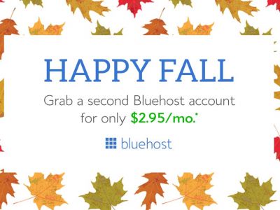 Bluehost đang giảm giá hosting chỉ còn 2.95$/tháng, FREE tên miền