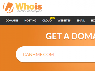 Đăng ký không giới hạn tên miền .COM tại Whois.com chỉ với 5.00$