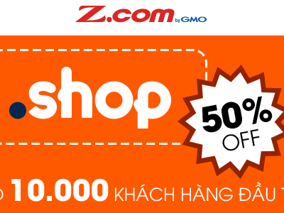 Đăng ký ngay tên miền .SHOP giá chỉ 399k