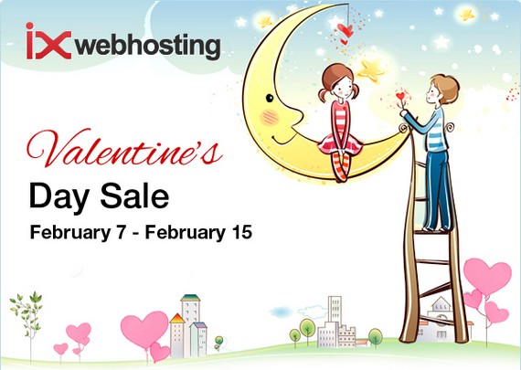 IX Webhosting giảm giá nhân ngày Valentine