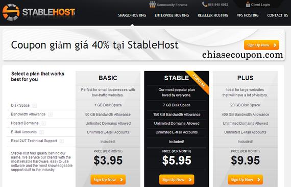 coupon giam gia 40 stablehost
