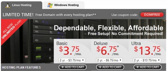 domain com hosting plan