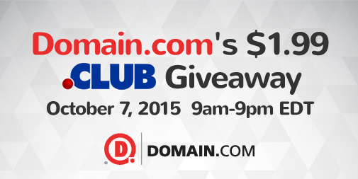 Domain.com Club Giveaway