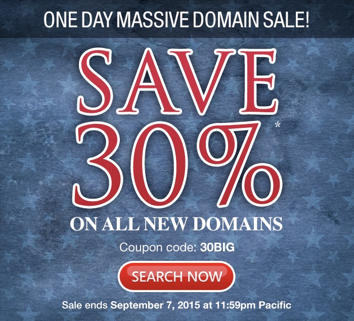 Domain.com Flash Sale 30