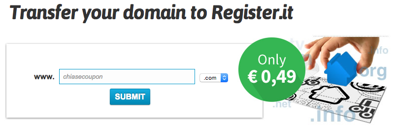 Register.it Khuyen Mai Transfer Domain