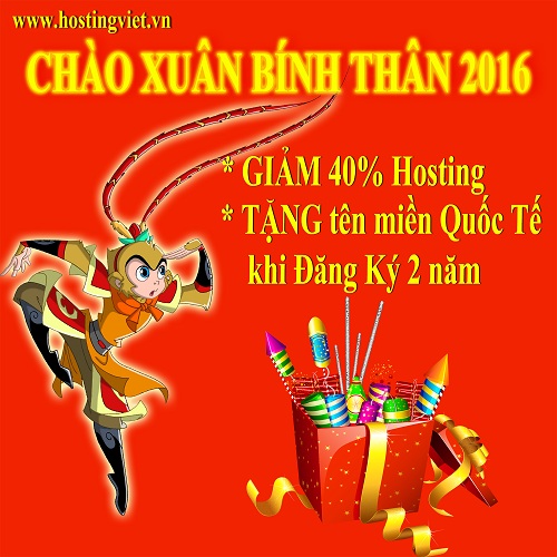 HostingViet Giam Gia Hosting tet Binh Than 2016