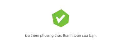 them phuong thuc thanh toan thanh cong