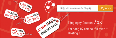 Z.com tài trợ chính Đội tuyển bóng đá Việt Nam – Giảm giá tên miền hấp dẫn