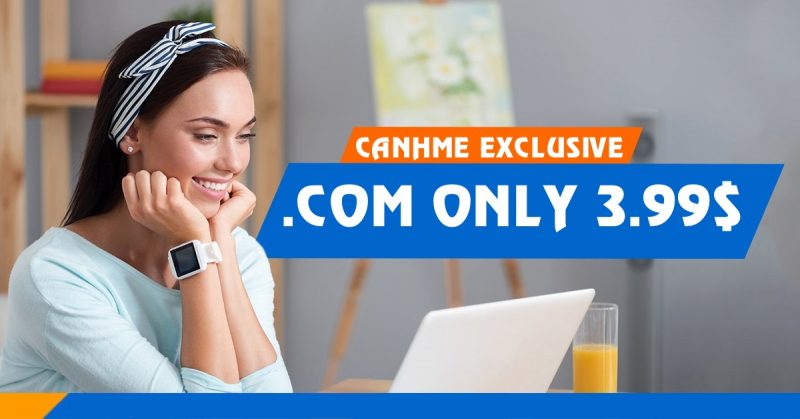 Ưu đãi đặc biệt cho thành viên Canh Me, Tên miền .COM chỉ 3.99$