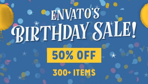 Envato khuyến mại khủng dịp sinh nhật – Giảm tới 50%