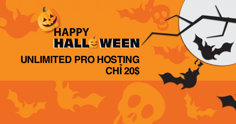 Khuyến mại Halloween, StableHost giảm giá Unlimited Pro Hosting tận 87.4$, số lượng có hạn