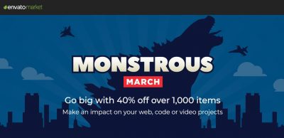 Envato Monstrous March – Giảm giá 40% rất nhiều Item HOT, có cả Theme & Plugin WordPress