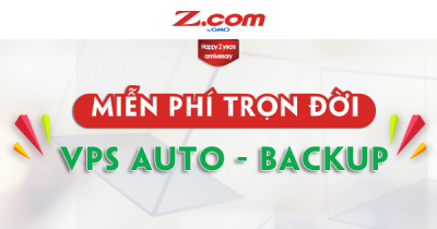 Z.com miễn phí trọn đời VPS Auto-Backup