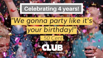 Mừng sinh nhật 4 tuổi, .CLUB giảm giá chỉ còn 0.48$ tại Namecheap