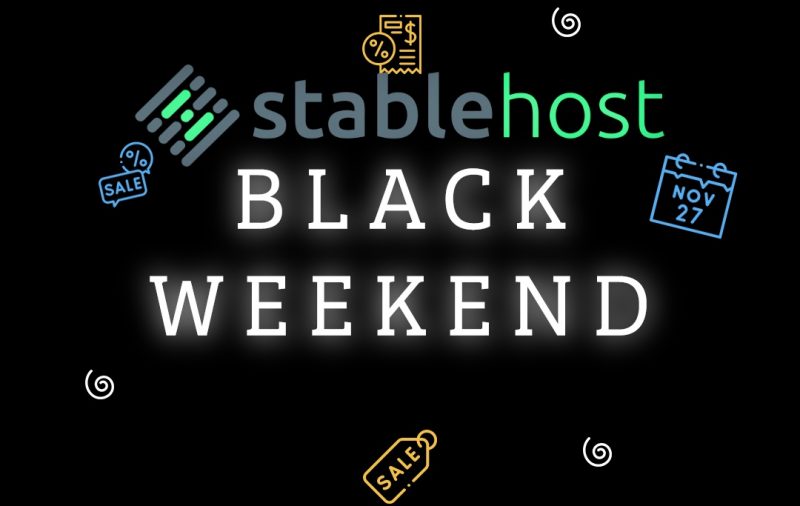 StableHost khuyến mại Black Friday, giảm giá 80% Hosting, Free Tên miền