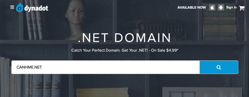 Tên miền .NET đang giảm giá chỉ còn 4.99$ tại Dynadot