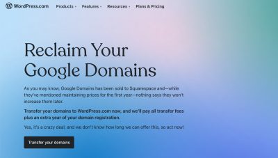 Transfer tên miền khỏi Google Domains miễn phí