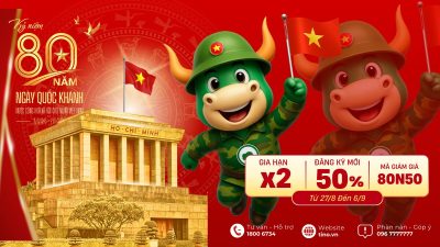 Mừng 80 Năm Độc Lập – Tino giảm 50% & Nhân đôi thời gian sử dụng