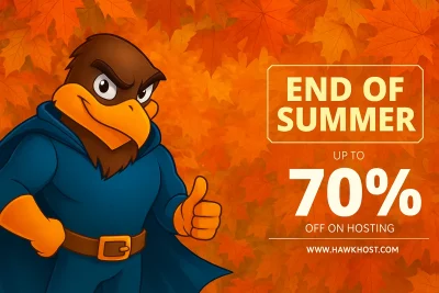 Hawk Host Sale Cuối Hè: Giảm tới 70% Hosting, 55% trọn đời