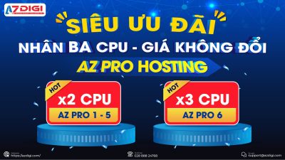 AZDIGI nhân ba CPU, giá không đổi, giảm thêm 50%