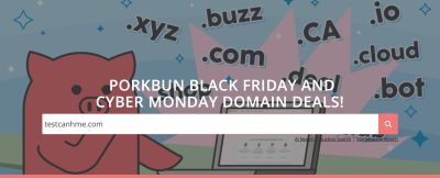 Black Friday – Porkbun giảm giá .COM chỉ còn 6$